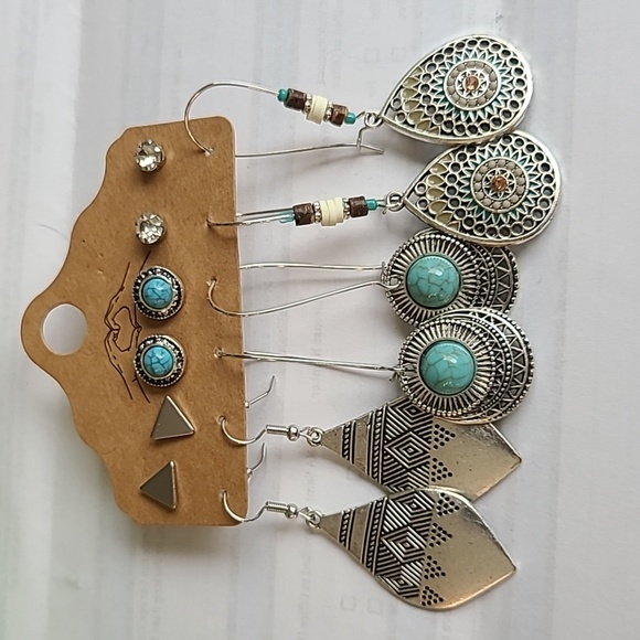 Jewelry - Brand new 6 pack boho style earrings